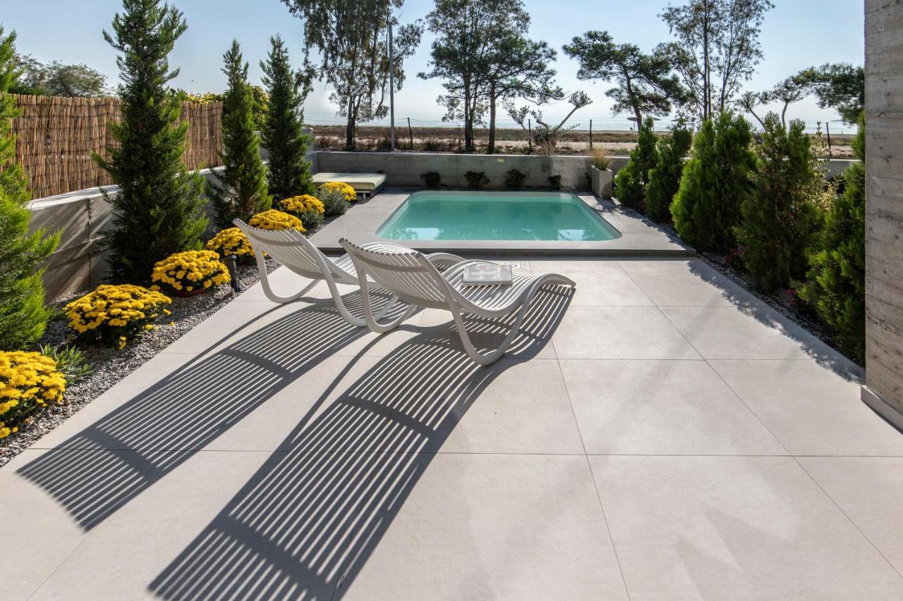 Ikies 3 Modern Eco-Friendly Private Seaview Signature Villas With A Pool Volos Eksteriør billede