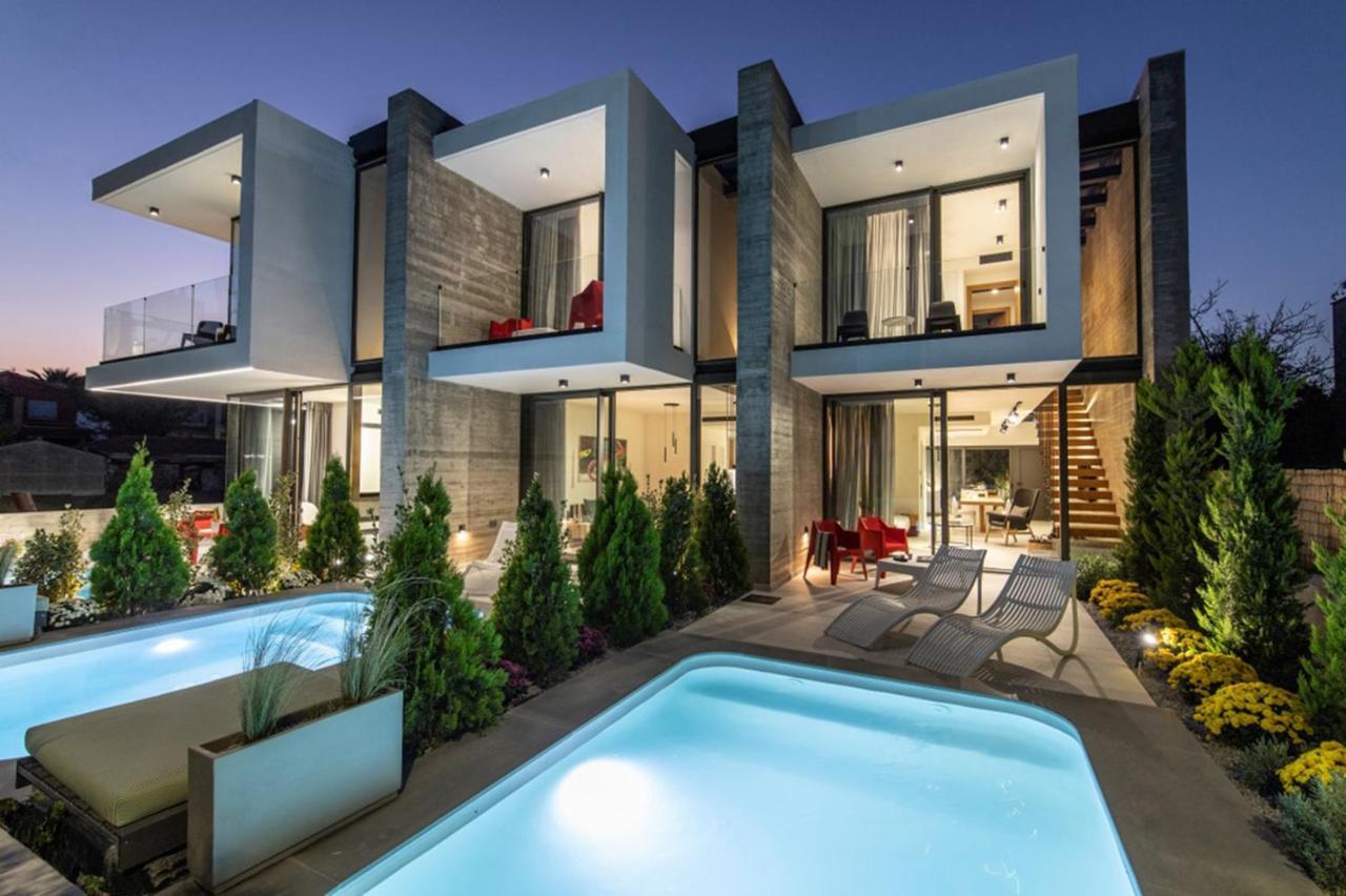Ikies 3 Modern Eco-Friendly Private Seaview Signature Villas With A Pool Volos Eksteriør billede